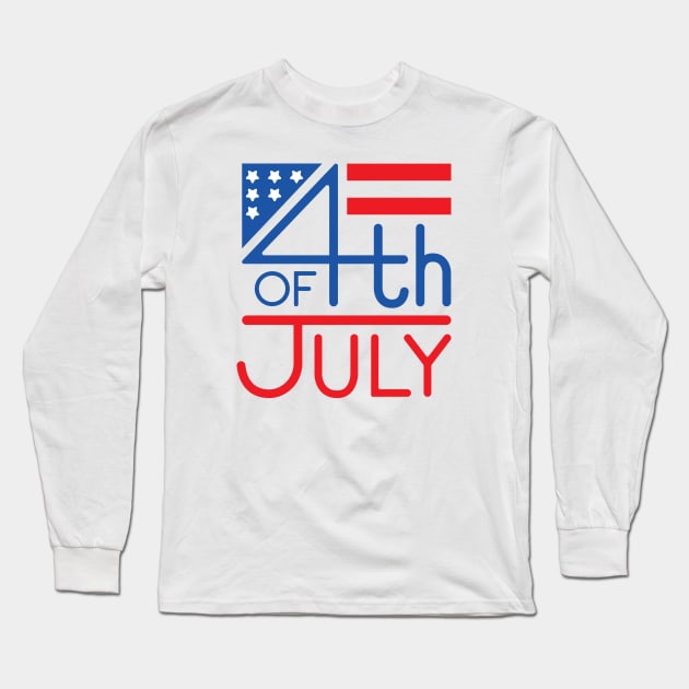 Fourth of July Long Sleeve T-Shirt by TheMoodyDecor